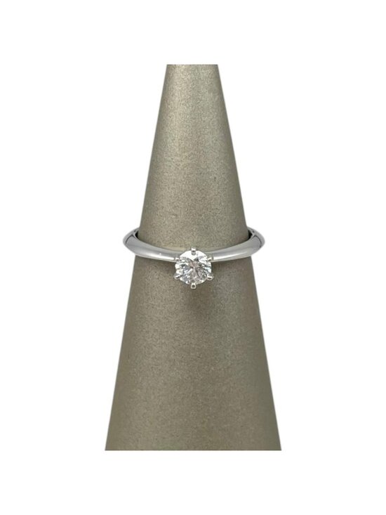 Tiffany & Co Ring Solitaire Setting Engagement Platinum Diamond